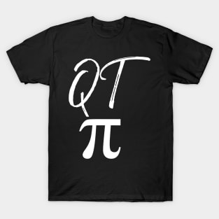 Qt Pi Shirt Funny Math Pun Shirt Cutie Pie Pun Pi Day T-Shirt